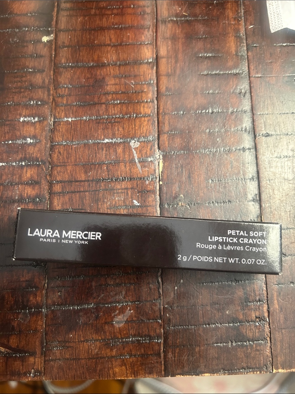 Laura Mercier Lipstick Crayon in Dark Brown-Black Box